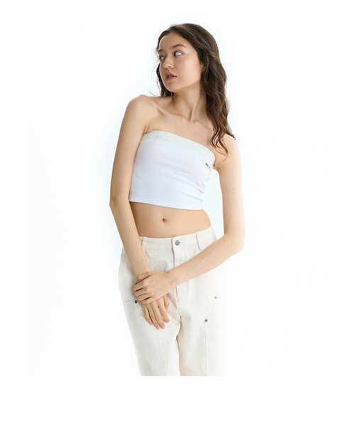 【OUTLET】RVCA レディース MINI RVCA RIBBED TUBETOP タンクトップ 【2025年夏モデル】