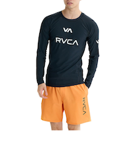 【OUTLET】RVCA SPORT メンズ 【VA SPORT】 VA RVCA RASH LS 長袖ラッシュガード 【2025年夏モデル】