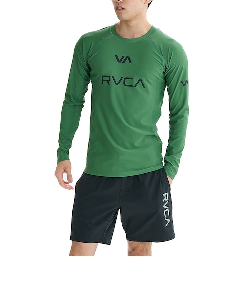 OUTLET】RVCA メンズ BALANCE BACK ZIP SURF TOP ロングタッパー