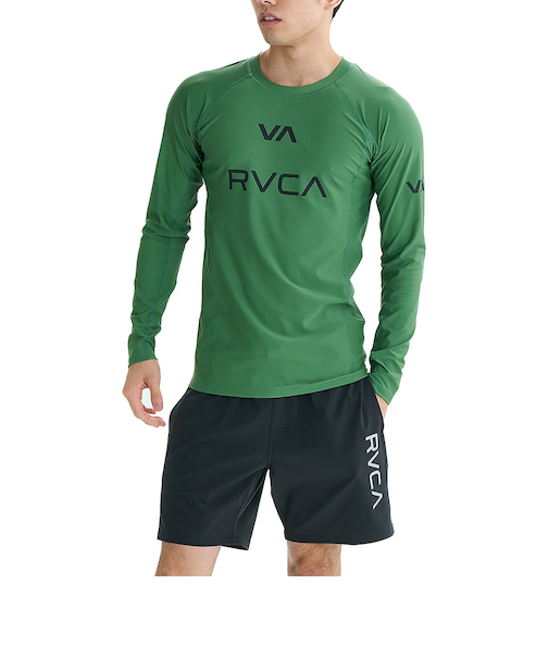 【OUTLET】RVCA SPORT メンズ 【VA SPORT】 VA RVCA RASH LS 長袖ラッシュガード 【2025年夏モデル】