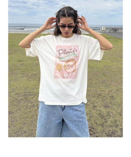 【OUTLET】Roxy HAPPINESS S/S TEE ウィメンズ 半袖Tシャツ <2025 Plenty's COLLECTION>
