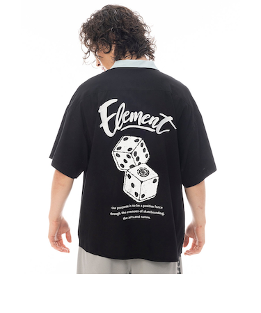 【OUTLET】ELEMENT メンズ DICE SHIRTS SS 半袖シャツ 【2025年春夏モデル】