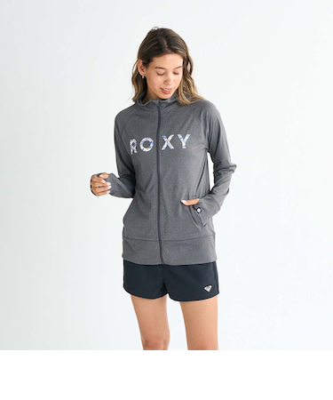 【ROXY ロキシー 公式通販】ロキシー(ROXY)【OUTLET】Roxy ARTSY FLORAL LOGO STAND ウィメンズ ラッシュガード