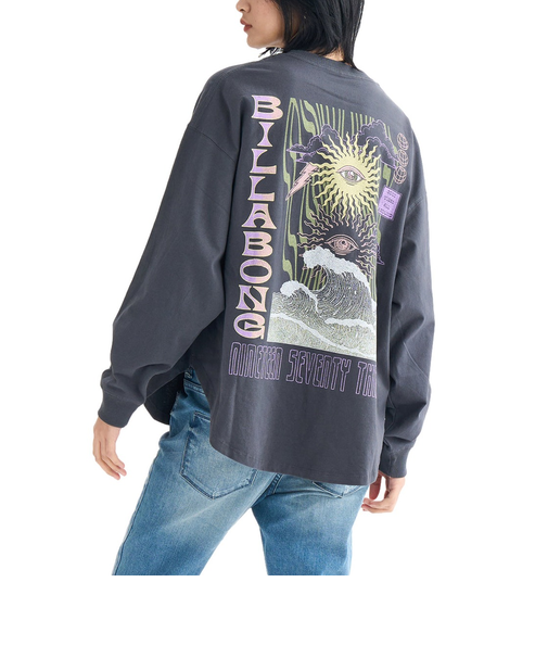 【OUTLET】BILLABONG レディース GRAPHIC ROUND HEM LS TEE ロンＴ 【2025年春夏モデル】