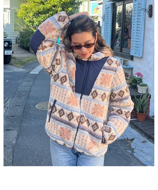 【ROXY ロキシー 公式通販】ロキシー(ROXY)【OUTLET】Roxy MOROCKIN CRUSH リバーシブルボアジャケット