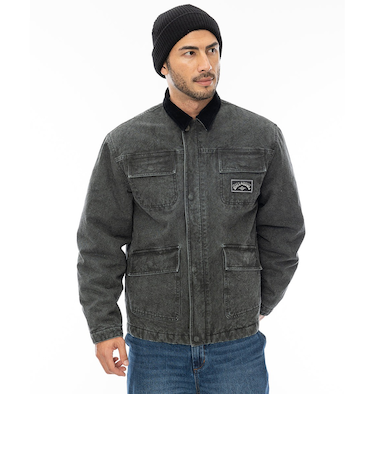 【OUTLET】BILLABONG メンズ IMMORTAL HEAVY CANVAS ジャケット BLK 【2024年秋冬モデル】