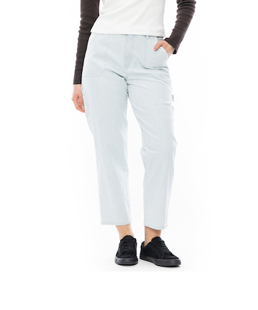 【OUTLET】RVCA レディース RECESSION PANT STRIP ロングパンツ BLQ4 【2024年秋冬モデル】