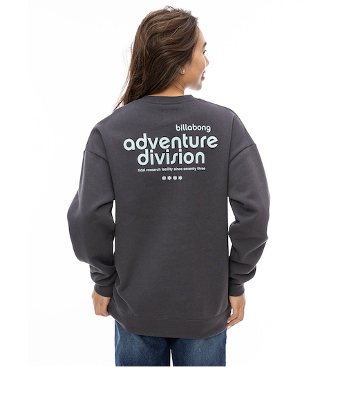 【OUTLET】BILLABONG レディース ADIV WR SWEAT CREW トレーナー BSD 【2024年秋冬モデル】