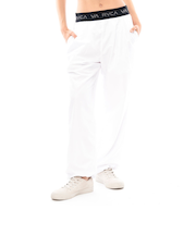 【OUTLET】RVCA レディース VA JACQUARD BAND EAS ロングパンツ WHT 【2024年秋冬モデル】