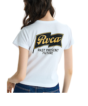 【OUTLET】RVCA レディース ONSHORE BABY HENRY ST Tシャツ 【2025年夏モデル】