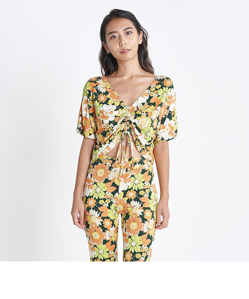 【ROXY ロキシー 公式通販】ロキシー(ROXY)【OUTLET】Roxy VINTAGE FLOWER TOPS クロップド トップ