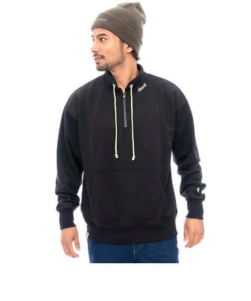 【OUTLET】【直営店限定】ELEMENT メンズ NEON HALF スウェットジャケット FBK 【2024年秋冬モデル】