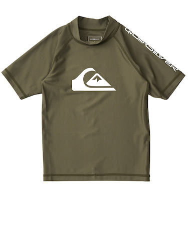 【OUTLET】Quiksilver ALL TIME SR YOUTH キッズ ラッシュガード