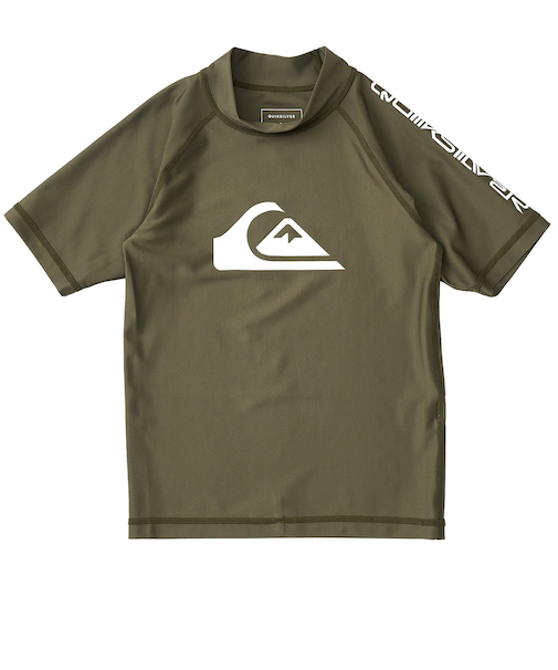 【OUTLET】Quiksilver ALL TIME SR YOUTH キッズ ラッシュガード