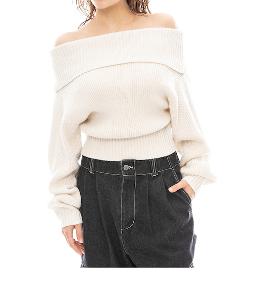 【OUTLET】RVCA レディース RVCA OFF SHOULDER KNIT セーター CLO 【2024年冬モデル】