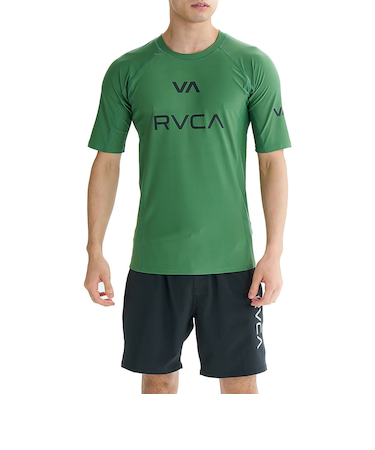 【OUTLET】RVCA SPORT メンズ 【VA SPORT】 VA RVCA RASH SS ラッシュガード 【2025年夏モデル】