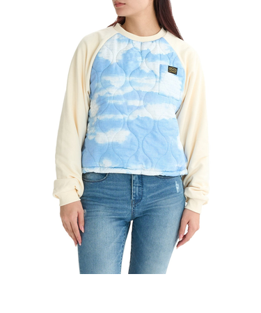 【OUTLET】RVCA レディース RECESSION REVERSIBLE CREW トレーナー CLO 【2024年冬モデル】