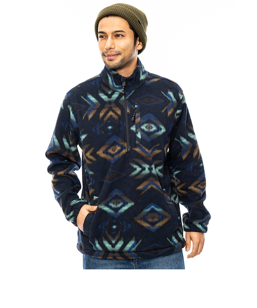 【OUTLET】BILLABONG メンズ BOUNDARY MOCK NECK ハーフジップジャケット NVY 【2024年秋冬モデル】