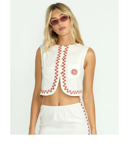 【OUTLET】BILLABONG レディース 【CRYSTAL TIDES】 SECRET COVE WVN TOP 半袖シャツ 【2025年夏モデル】