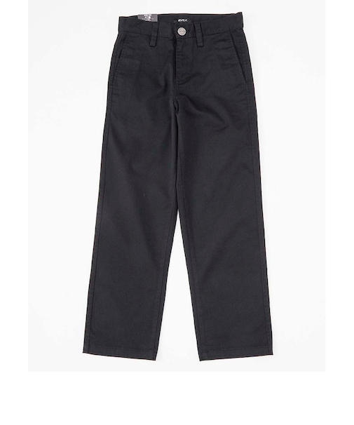 【OUTLET】RVCA キッズ WEEKDAY STRETCH PANT ロングパンツ BLK 【2024年秋冬モデル】