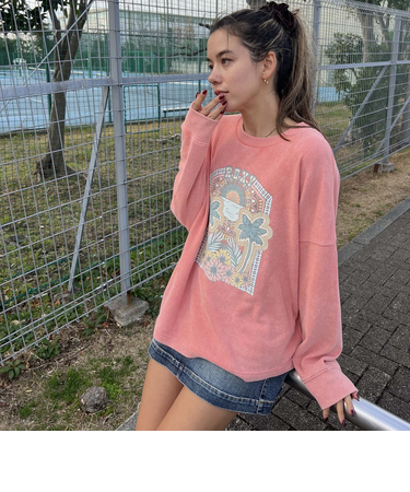 【ROXY ロキシー 公式通販】ロキシー(ROXY)【OUTLET】Roxy EAST SIDE MIDWEIGHT LS クルーネック プルオーバー