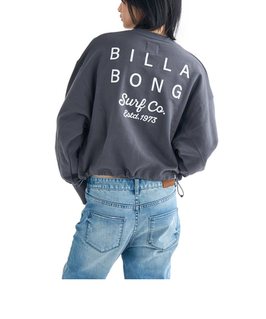 【OUTLET】BILLABONG レディース CLEAN LOGO SWEAT CREW トレーナー 【2025年春夏モデル】