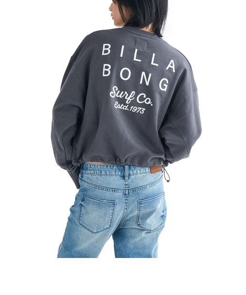 【OUTLET】BILLABONG レディース CLEAN LOGO SWEAT CREW トレーナー 【2025年春夏モデル】