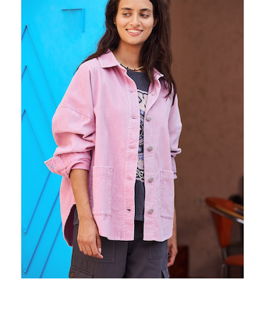 【ROXY ロキシー 公式通販】ロキシー(ROXY)【OUTLET】Roxy KICK BACK WASHED CORD コーデュロイシャツ