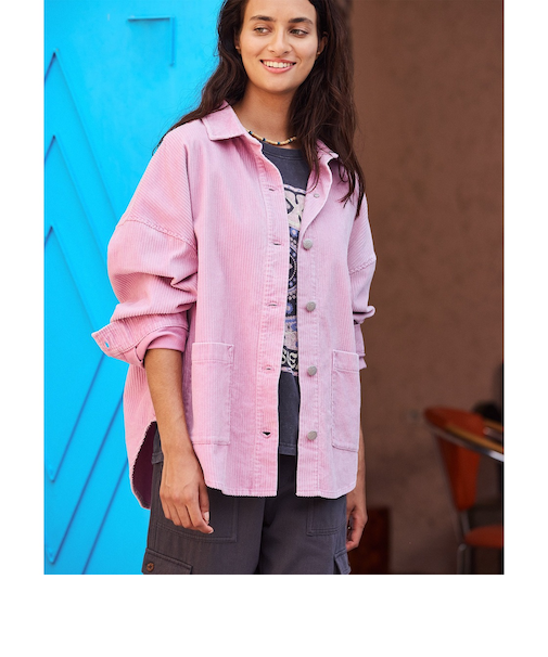 【ROXY ロキシー 公式通販】ロキシー(ROXY)【OUTLET】Roxy KICK BACK WASHED CORD コーデュロイシャツ