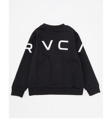 【RVCA ルーカ公式通販】ルーカ （RVCA）【OUTLET】RVCA キッズ FAKE RVCA CR トレーナー BLK 【2024年秋冬モデル】