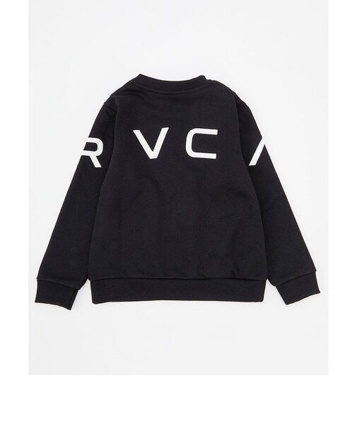 【RVCA ルーカ公式通販】ルーカ （RVCA）【OUTLET】RVCA キッズ FAKE RVCA CR トレーナー BLK 【2024年秋冬モデル】