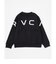 【RVCA ルーカ公式通販】ルーカ （RVCA）【OUTLET】RVCA キッズ FAKE RVCA CR トレーナー BLK 【2024年秋冬モデル】