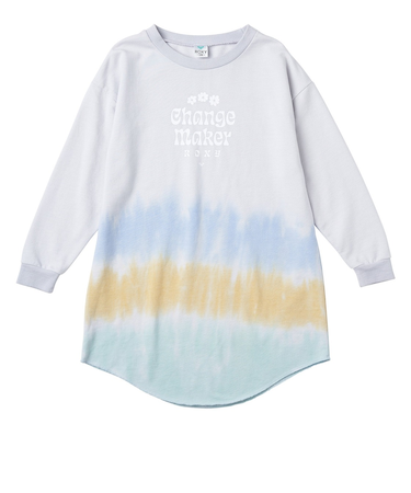 【OUTLET】Roxy キッズ MINI CHANGE MAKER DRESS ミニ裏毛T ワンピース (100-150cm)