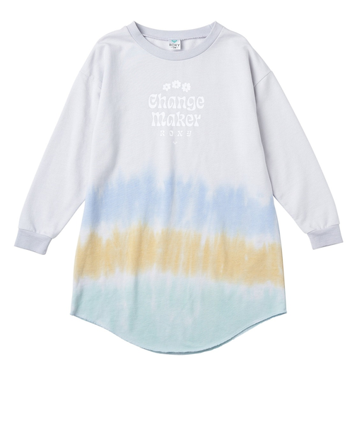 【OUTLET】Roxy キッズ MINI CHANGE MAKER DRESS ミニ裏毛T ワンピース (100-150cm)