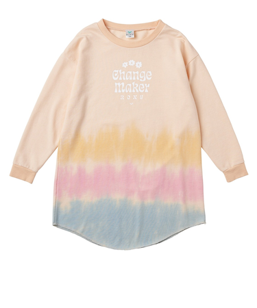 【OUTLET】Roxy キッズ MINI CHANGE MAKER DRESS ミニ裏毛T ワンピース (100-150cm)