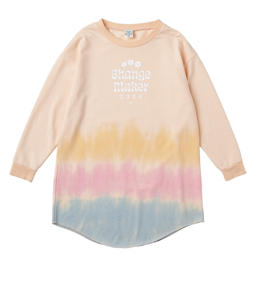 【OUTLET】Roxy キッズ MINI CHANGE MAKER DRESS ミニ裏毛T ワンピース (100-150cm)