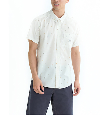 【OUTLET】RVCA メンズ 【EXOTICA】 EXOTICA SEERSUCKER SS 半袖シャツ 【2025年夏モデル】