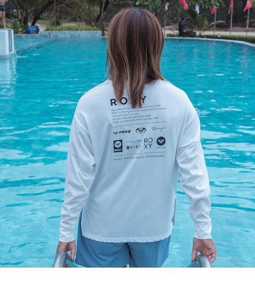 【ROXY ロキシー 公式通販】ロキシー(ROXY)【OUTLET】Roxy HISTORICAL LOGO L/S ウィメンズ ラッシュガード