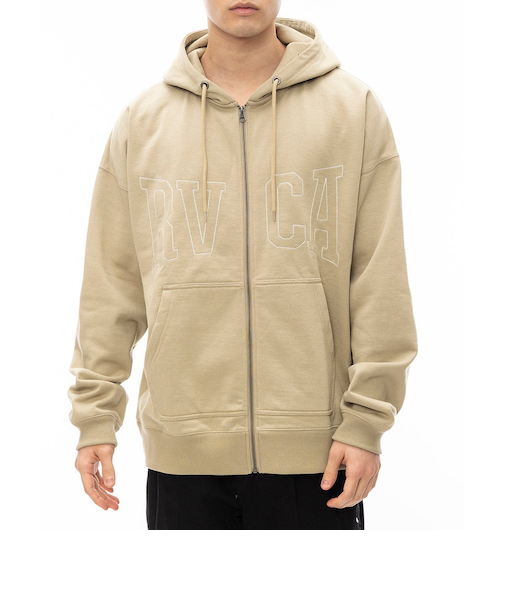 【RVCA ルーカ公式通販】ルーカ (RVCA)【OUTLET】RVCA メンズ RVCA STICH ZIP HD パーカー KHA 【2024年秋冬モデル】
