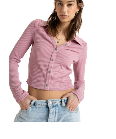 【ROXY ロキシー 公式通販】ロキシー(ROXY)【OUTLET】Roxy PETAL BLIZZARD CARDIGAN リブニットトップス