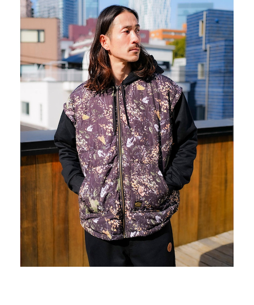 【OUTLET】RVCA メンズ GRANT PUFFER REVERSIBLE ZIP HD パーカー BLK 【2024年冬モデル】