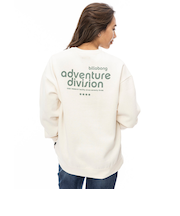 【OUTLET】BILLABONG レディース ADIV WR SWEAT CREW トレーナー WCP 【2024年秋冬モデル】