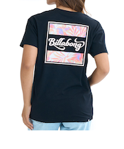 【OUTLET】BILLABONG レディース SQUARE LOGO BOY FIT TEE Tシャツ 【BOY FIT】【2025年夏モデル】