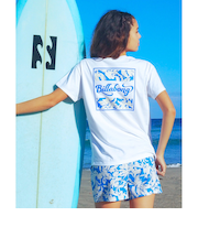 【OUTLET】BILLABONG レディース SQUARE LOGO BOY FIT TEE Tシャツ 【BOY FIT】【2025年夏モデル】