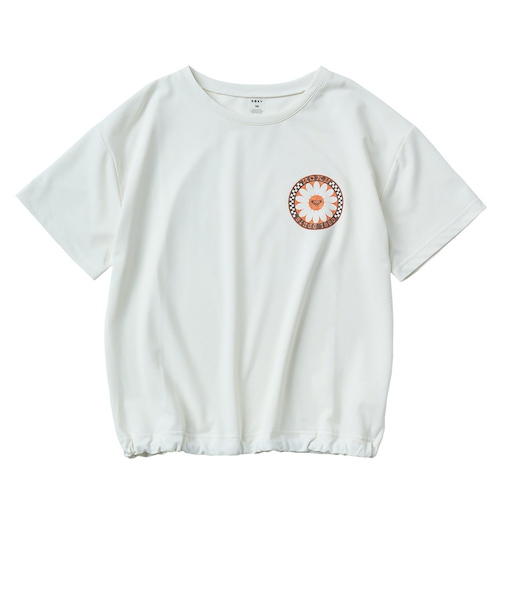 【OUTLET】Roxy MINI WILD FLOWER キッズ 半袖ラッシュガード スキンケアラッシュガード 近赤外線