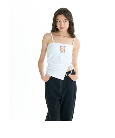 【OUTLET】RVCA レディース SOL DAD RIBBED CAMISOLE タンクトップ 【2025年夏モデル】