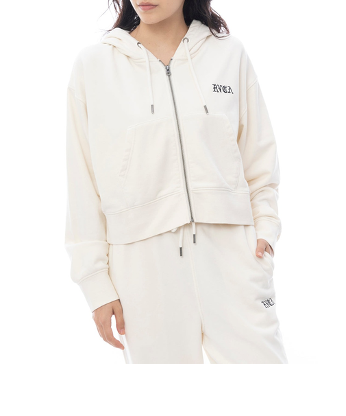 【OUTLET】RVCA レディース RVCA CROPPED ZIP HOODIE パーカー 【2025年春夏モデル】