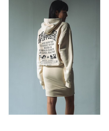 【OUTLET】RVCA レディース PASTE UP HOODIE DRESS ワンピース WDR0 【2024年秋冬モデル】
