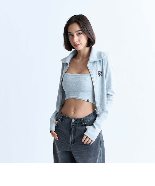 【ROXY ロキシー 公式通販】ロキシー（ROXY）【OUTLET】Roxy BEAR HUG ダブルジップカーディガン キャミソールセット