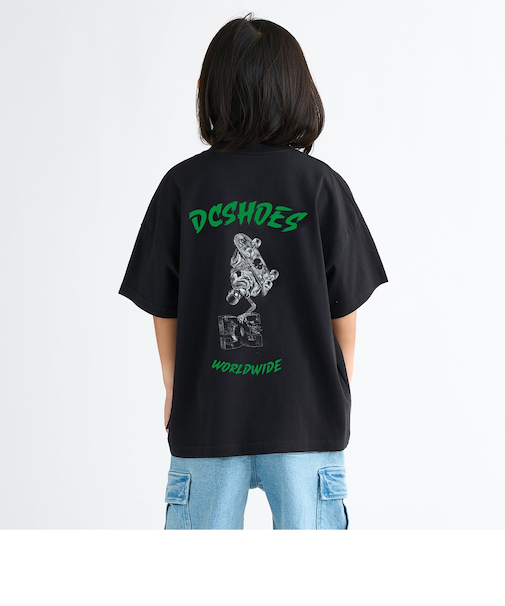 【OUTLET】DC Shoes 25 KD SKATE SKULL SS キッズ トップス Tシャツ